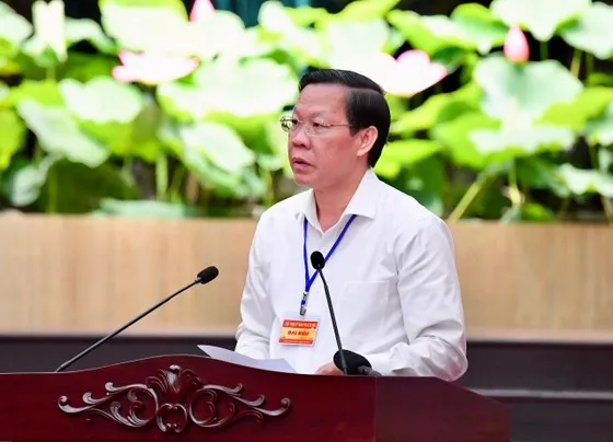 Tổng Bí thư Nguyễn Phú Trọng thăm và làm việc với Thành ủy TPHCM 3