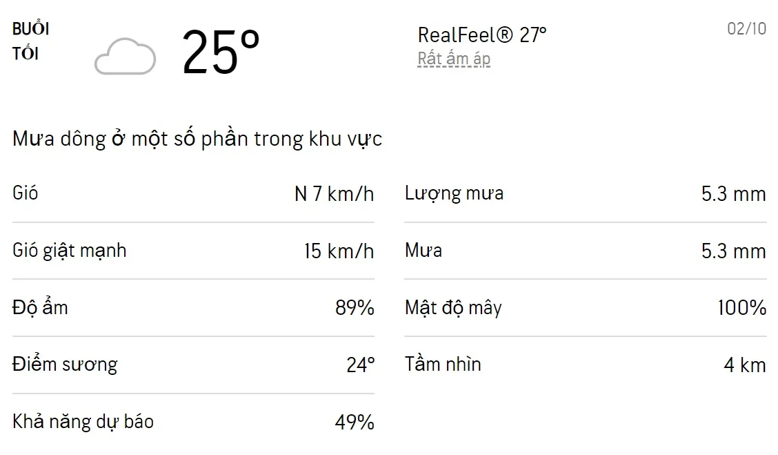 Dự báo thời tiết TPHCM hôm nay 1/10 và ngày mai 2/10/2022: Cả ngày có mưa dông, trời dịu mát 6