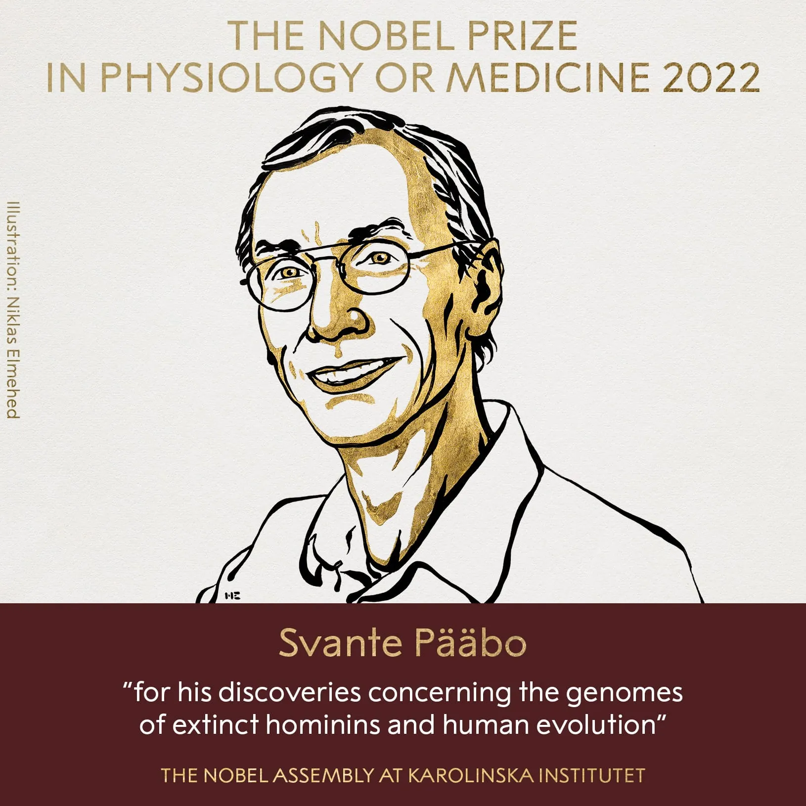 Nobel Y Sinh 2022 thuộc về nhà di truyền học Thụy Điển Svante Paab