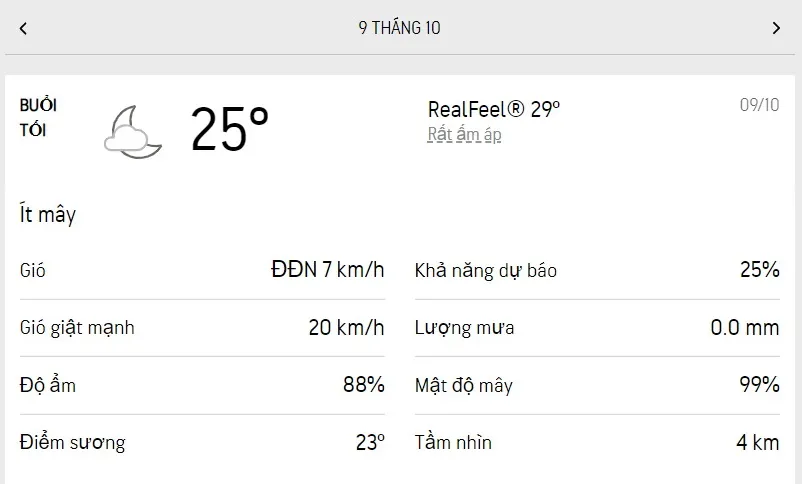 Dự báo thời tiết TPHCM hôm nay 9/10 và ngày mai 10/10/2022: nắng nhẹ, lượng UV an toàn 3