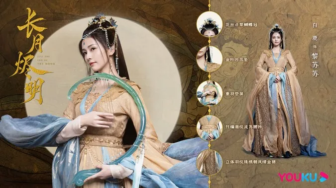 Các mỹ nữ Hoa ngữ trong phong cách Đôn Hoàng: Bạch Lộc, Trương Dư Hi, Trần Đô Linh... 5