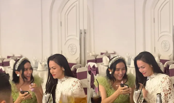 Nhật Kim Anh đọ sắc cùng bà xã Khánh Đơn trong đám cưới của Lý Tuấn Kiệt 7