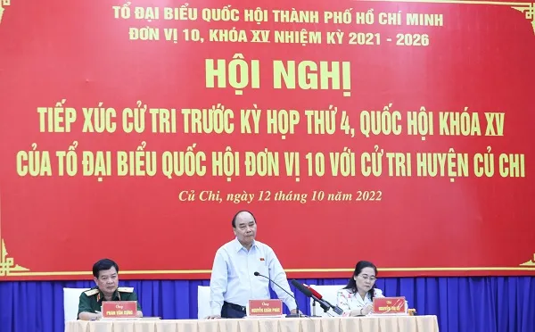 Chủ tịch nước tiếp xúc cử tri huyện Củ Chi: Rà soát, không để quy hoạch treo quá lâu 3