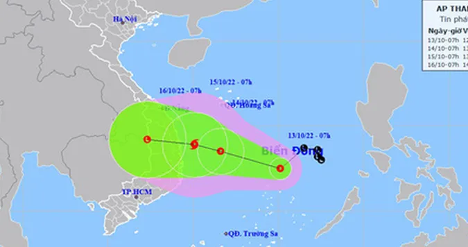 Áp thấp nhiệt đới trên Biển Đông gây gió giật cấp 8, khả năng mạnh thành bão 1