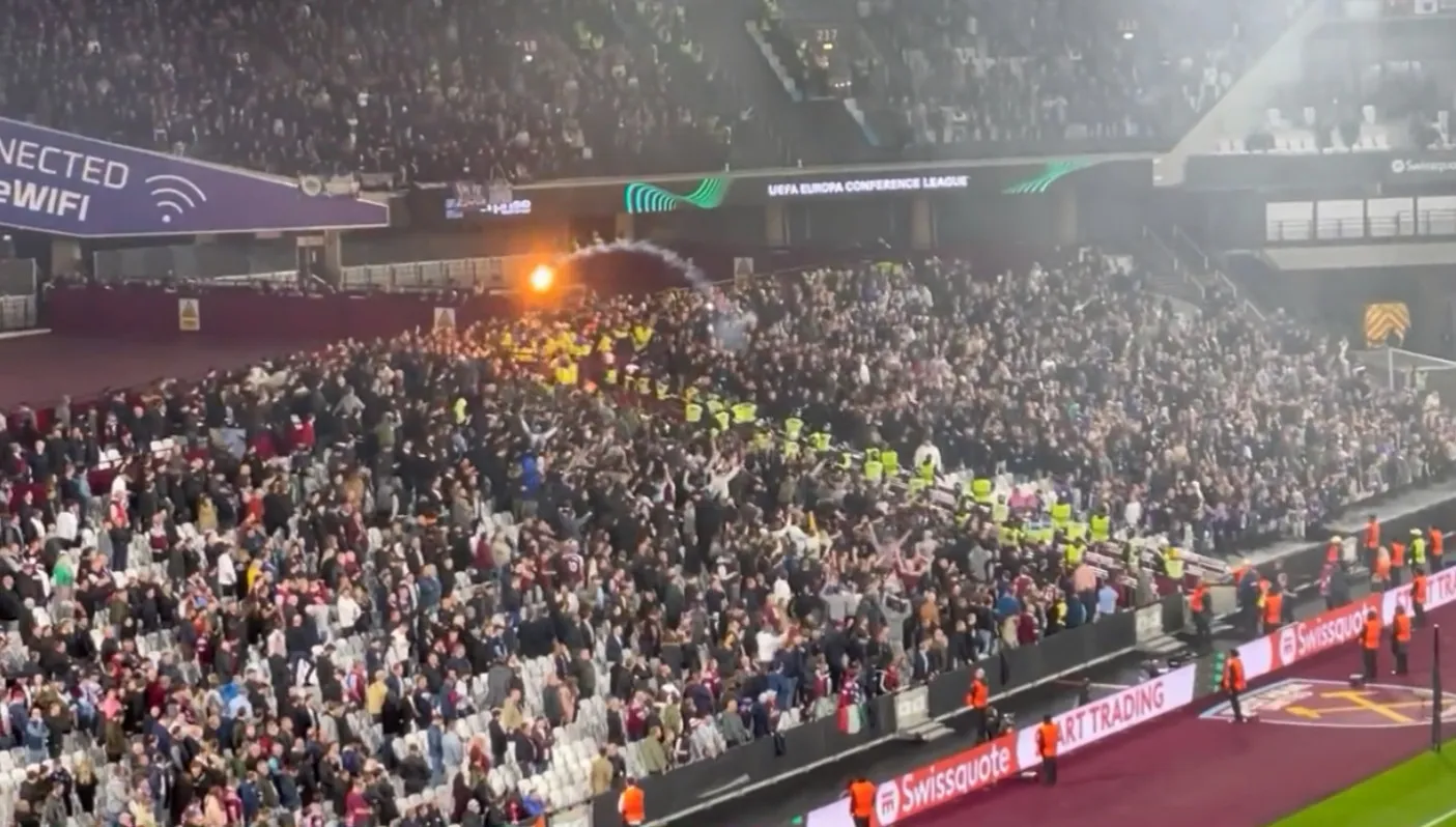 CĐV Anderlecht gây rối trên sân West Ham - Filip Nguyễn tỏa sáng tại Conference League