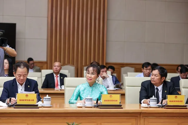 Gần 70 đại biểu là Chủ tịch, Tổng Giám đốc các ngân hàng thương mại đang hoạt động tại Việt Nam.dự cuộc gặp mặt với Thủ tướng Chính phủ -