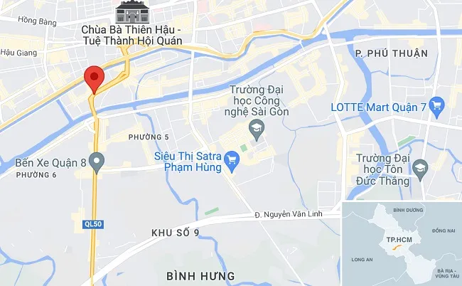 Xe rác mất thắng gây tại nạn liên hoàn tại quận 8 1