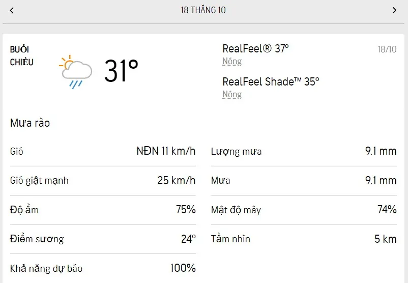 Dự báo thời tiết TPHCM hôm nay 18/10 và ngày mai 19/10/2022: lượng UV nguy hại, chiều tối có mưa rào 2