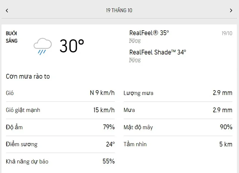 Dự báo thời tiết TPHCM hôm nay 19/10 và ngày mai 20/10/2022: cả ngày nhiều mưa, ít nắng 1