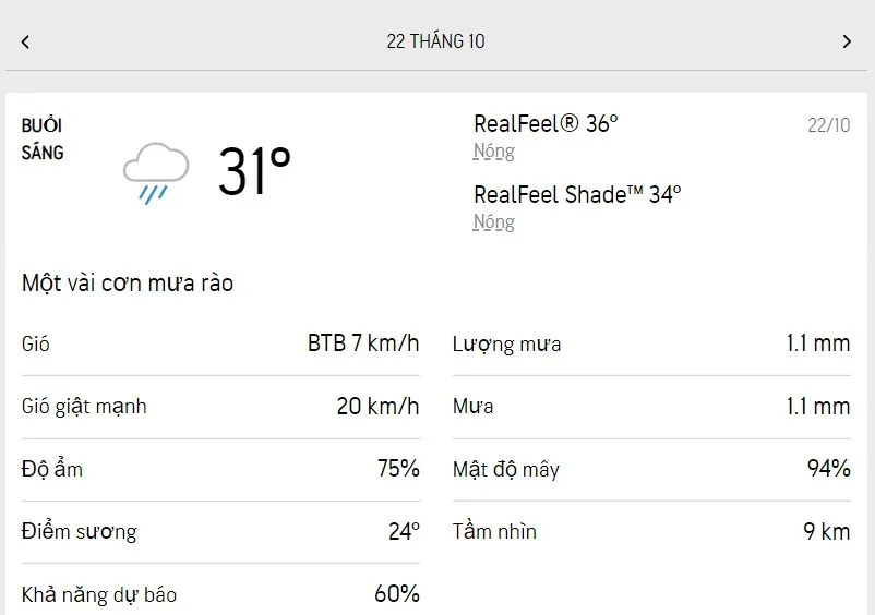 Dự báo thời tiết TPHCM hôm nay 21/10 và ngày mai 22/10/2022: nắng nhẹ, mật độ mưa giảm 4