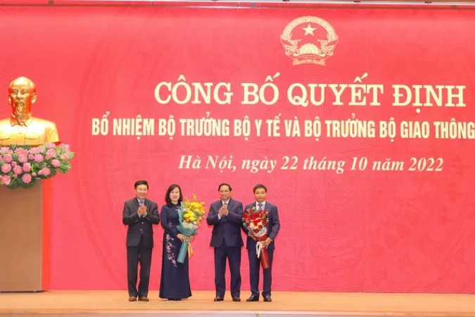 Trao quyết định bổ nhiệm 2 Bộ trưởng Đào Hồng Lan và Nguyễn Văn Thắng 2
