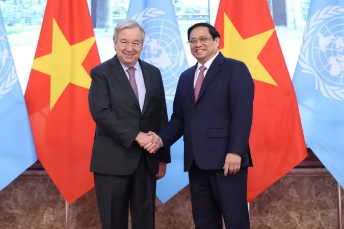 Thủ tướng Phạm Minh Chính gặp Tổng Thư ký Liên Hợp Quốc António Guterres 3