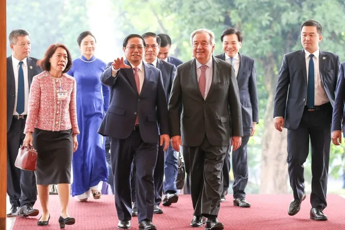 Thủ tướng Phạm Minh Chính gặp Tổng Thư ký Liên Hợp Quốc António Guterres 1