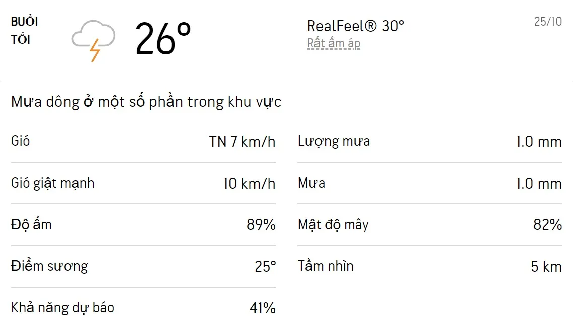 Dự báo thời tiết TPHCM hôm nay 25/10 và ngày mai 26/10/2022: Cả ngày có mưa rào và mưa dông 3