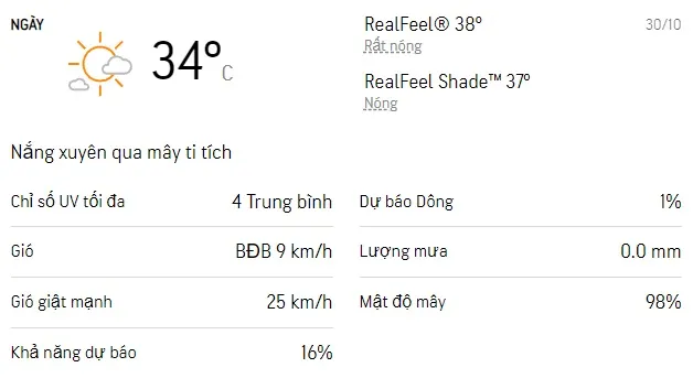 Dự báo thời tiết TPHCM cuối tuần (29/10-30/10): Trời nắng có sương mờ, chiều có mưa 3