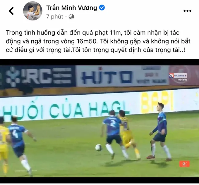 Văn Quyết gắn bó với Hà Nội FC tới năm 2025 - Minh Vương nói vế quả phạt đền gây tranh cải