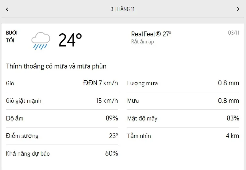 Dự báo thời tiết TPHCM hôm nay 2/11 và ngày mai 3/11/2022: mưa rào rải rác 6