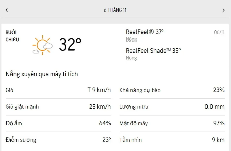 Dự báo thời tiết TPHCM hôm nay 5/11 và ngày mai 6/11/2022: nắng và mây từng đợt, chiều có mưa rào 5
