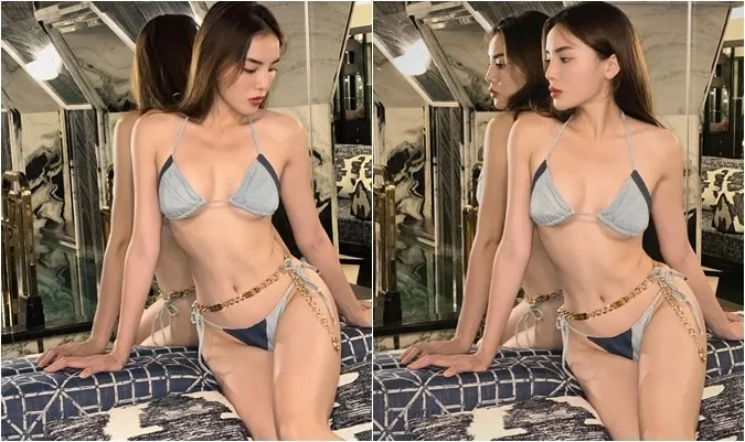 Hoa hậu Kỳ Duyên bị chỉ trích khi diện bikini phản cảm 1