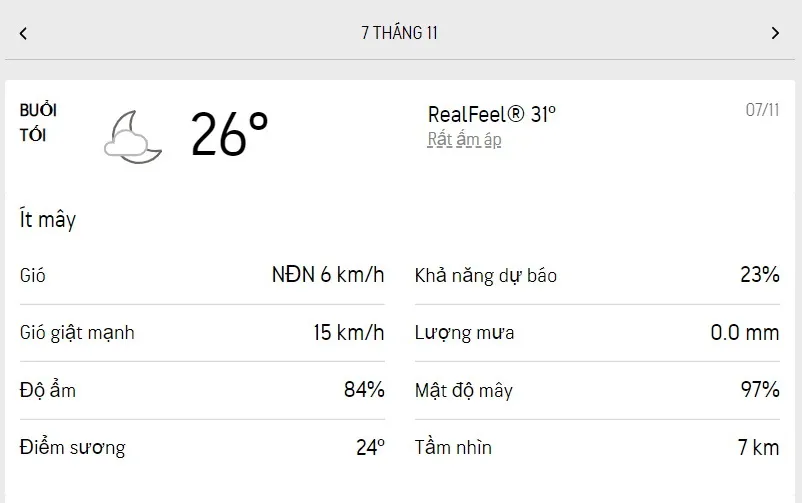 Dự báo thời tiết TPHCM hôm nay 6/11 và ngày mai 7/11/2022: cả ngày dịu nắng, không mưa 6