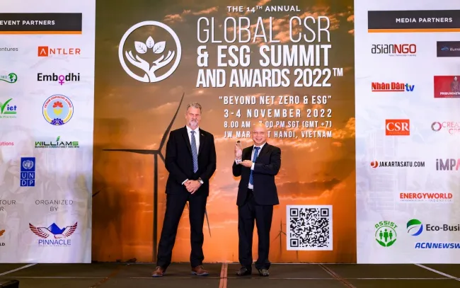 Vinamilk  nhận giải thưởng quốc tế cho những nỗ lực thúc đẩy CSR và ESG tại việt nam 1