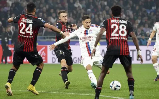 Ligue 1: Hòa nhọc Nice, Lyon ngày càng xa nhóm dự Cup C1