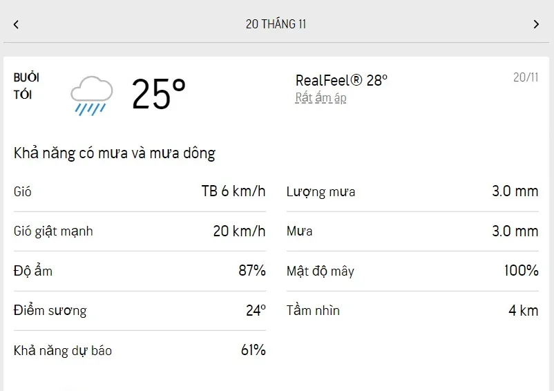 Dự báo thời tiết TPHCM hôm nay 19/11 và ngày mai 20/11/2022: sáng nắng dịu, chiều tối có mưa dông 6