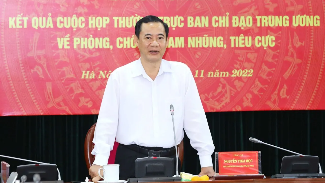 Phó trưởng Ban Nội chính Trung ương Nguyễn Thái Học