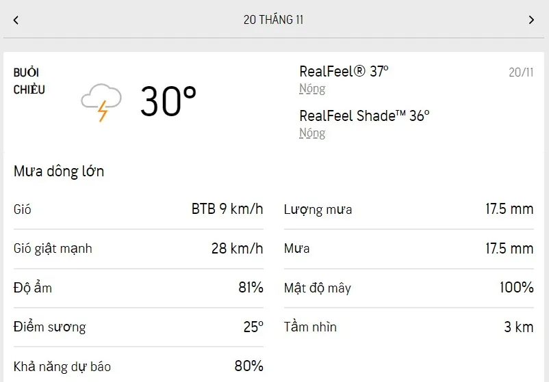 Dự báo thời tiết TPHCM hôm nay 20/11 và ngày mai 21/11/2022: buổi sáng mát lạnh, chiều có mưa to 2