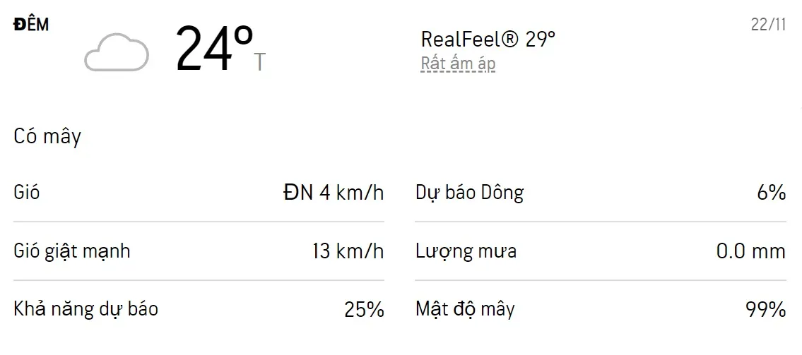 Dự báo thời tiết TPHCM 3 ngày tới (22/11 - 24/11): Sáng chiều có mưa, trời mát 2