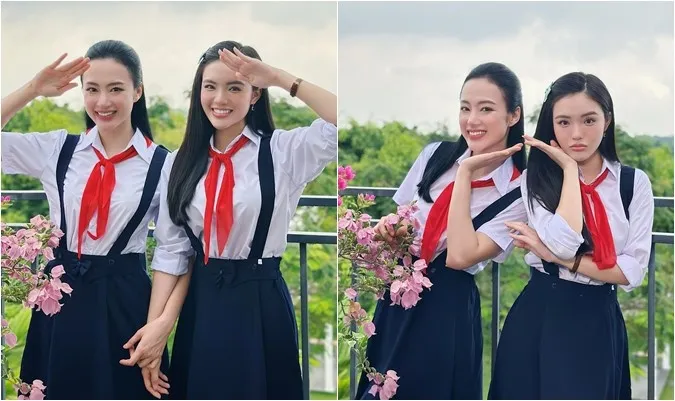 Angela Phương Trinh và Nhật Hạ tái hiện tạo hình phim 'Mùi Ngò Gai' 3