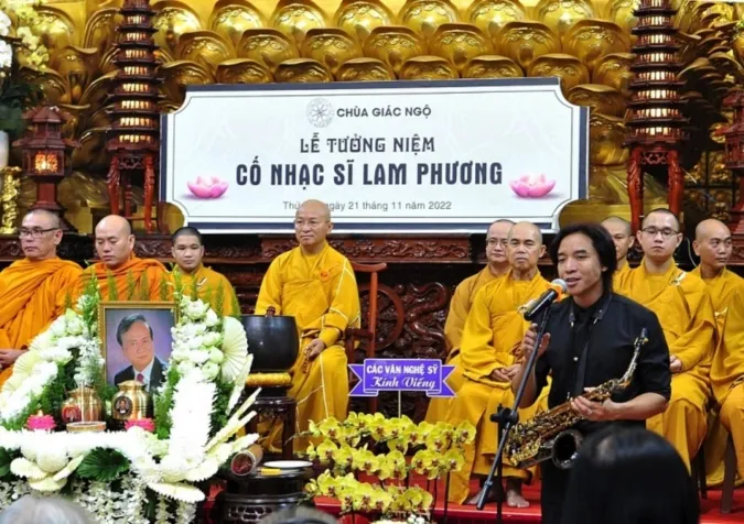 Sao Việt đến viếng thăm cố nhạc sĩ Lam Phương 7