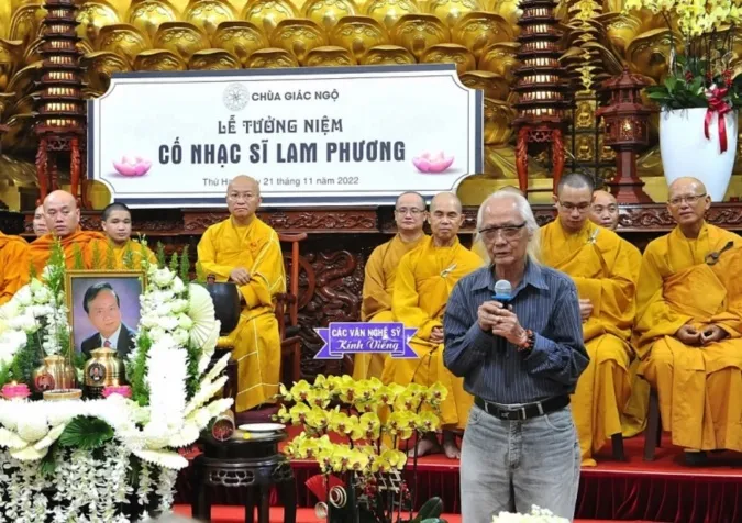 Sao Việt đến viếng thăm cố nhạc sĩ Lam Phương 9