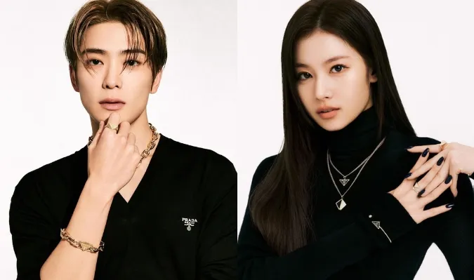 Jaehyun (NCT) và Sana (TWICE) sang chảnh trong ảnh quảng cáo trang sức cho thương hiệu Prada 1