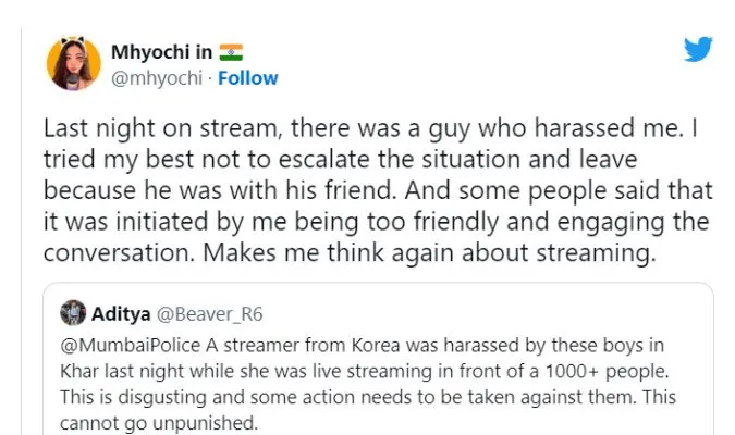 Một nữ streamer người Hàn bị quấy rối ngay trên đường phố Ấn Độ 4
