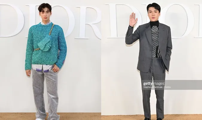 Cha Eun Woo và Oh Sehun khoe visual cực phẩm tại show diễn Dior 1