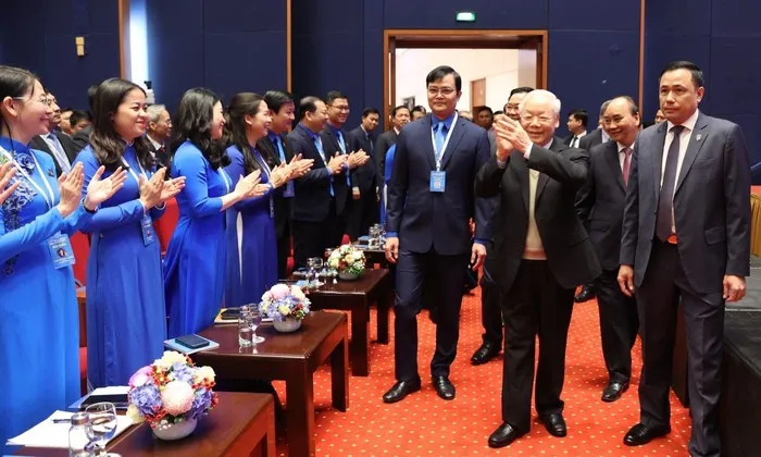 Tổng Bí thư Nguyễn Phú Trọng tham dự Đại hội Đoàn toàn quốc lần thứ XII