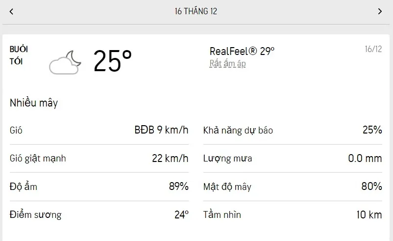 Dự báo thời tiết TPHCM hôm nay 16/12 và ngày mai 17/12/2022: có mây, nắng nhẹ, chiều có mưa rào 3