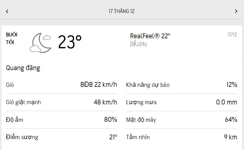 Dự báo thời tiết TPHCM hôm nay 17/12 và ngày mai 18/12/2022: buổi sáng oi nóng, chiều tối mát lạnh 3