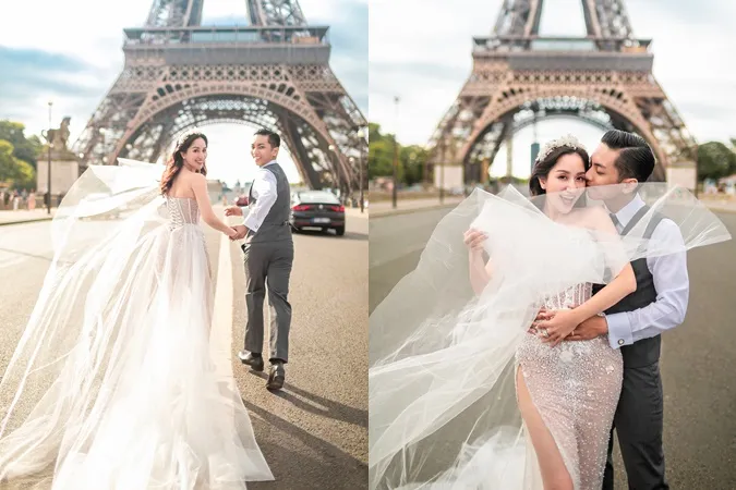 Trọn bộ ảnh cưới lãng mạn của Khánh Thi - Phan Hiển ở tháp Eiffel, ý nghĩa phía sau càng đặc biệt 3