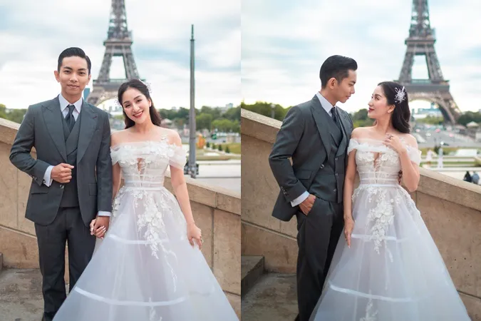 Trọn bộ ảnh cưới lãng mạn của Khánh Thi - Phan Hiển ở tháp Eiffel, ý nghĩa phía sau càng đặc biệt 4