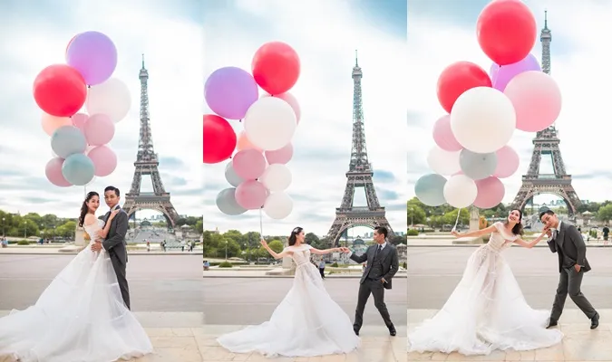 Trọn bộ ảnh cưới lãng mạn của Khánh Thi - Phan Hiển ở tháp Eiffel, ý nghĩa phía sau càng đặc biệt 6