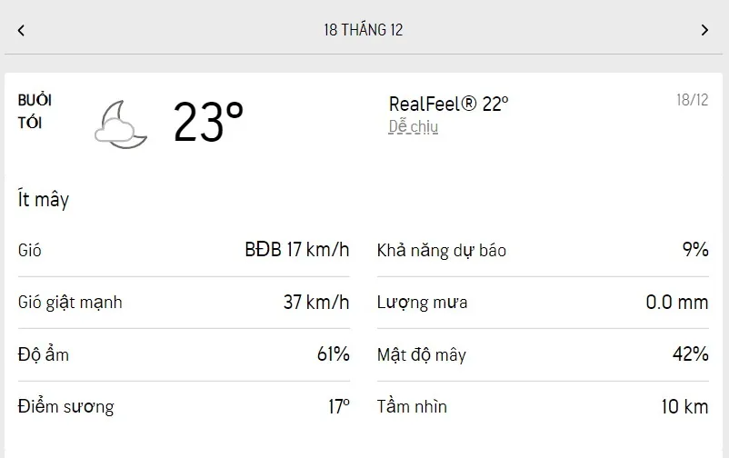 Dự báo thời tiết TPHCM hôm nay 18/12 và ngày mai 19/12/2022: ít mây, nắng nhẹ, lượng UV ở mức 6 3