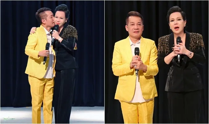 Nghệ sĩ Minh Nhí ôm hôn Việt Hương khóc nức nở kh mở sân khấu mới 4