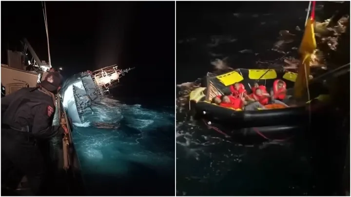 Tàu chiến Thái Lan gặp nạn chìm ngoài khơi, 33 binh sĩ mất tích