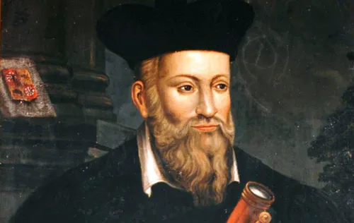 Phác họa nhà tiên tri lừng danh Nostradamus.