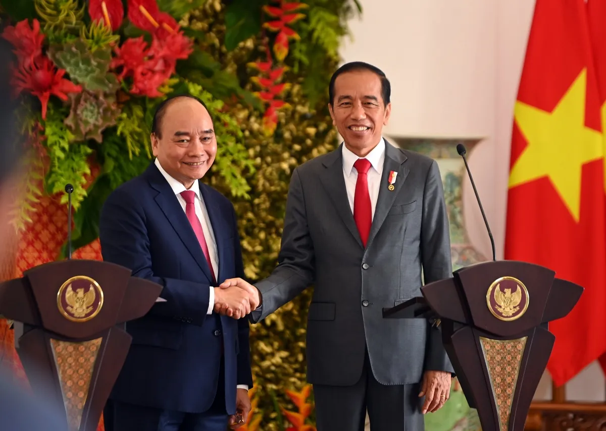 Chủ tịch nước Nguyễn Xuân Phúc và Tổng thống Indonesia Joko Widodo