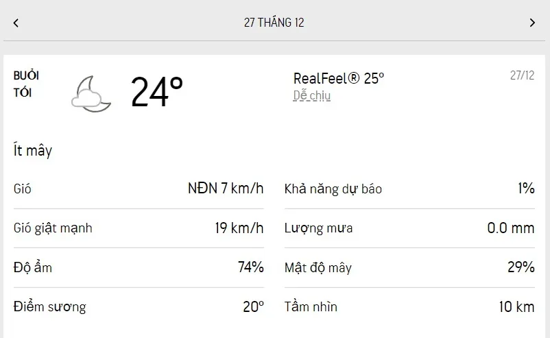 Dự báo thời tiết TPHCM hôm nay 27/12 và ngày mai 28/12/2022: dịu nắng, nhiệt độ cao nhất 32 độ C 3