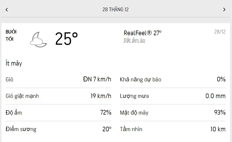 Dự báo thời tiết TPHCM hôm nay 27/12 và ngày mai 28/12/2022: dịu nắng, nhiệt độ cao nhất 32 độ C 6