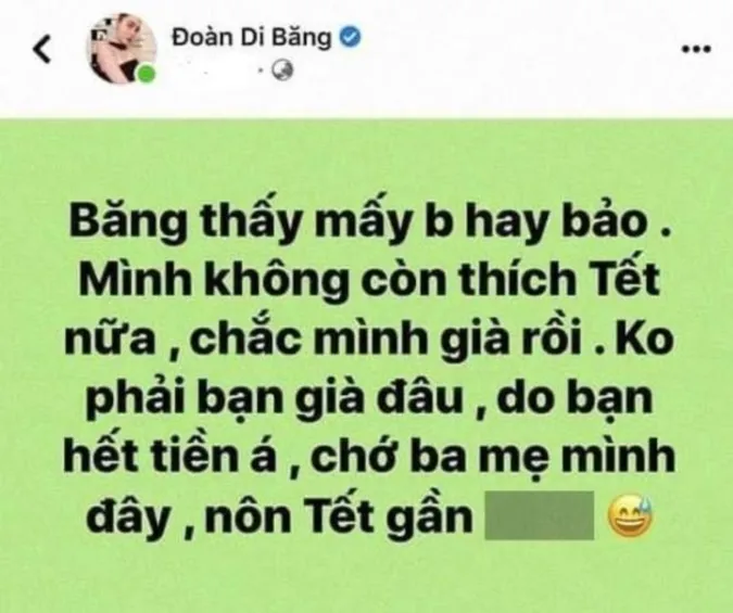 Đoàn Di Băng lên tiếng trước thông tin phân biệt giàu nghèo 1